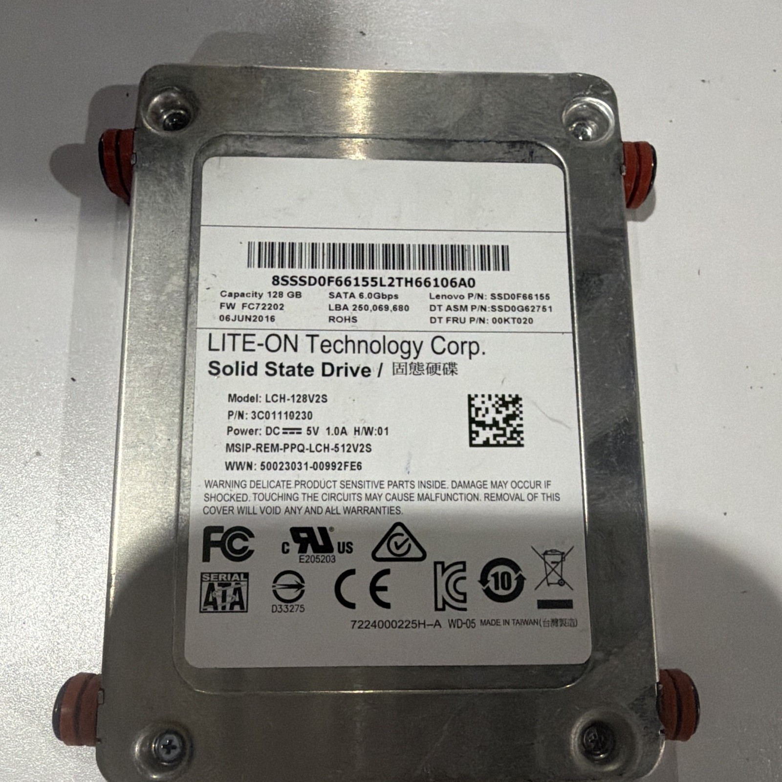 Lite-On LCH-128V2S 128GB 2.5" SATA III Internal SSD ZETA 530/470MB/s