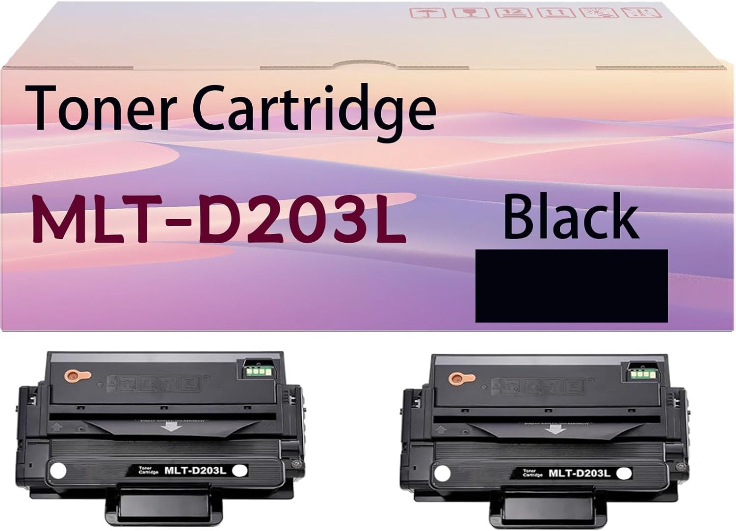 MLT-D203L 203L Black Toner Cartridge Replactment for Samsung MLTD203L MLT-D203L