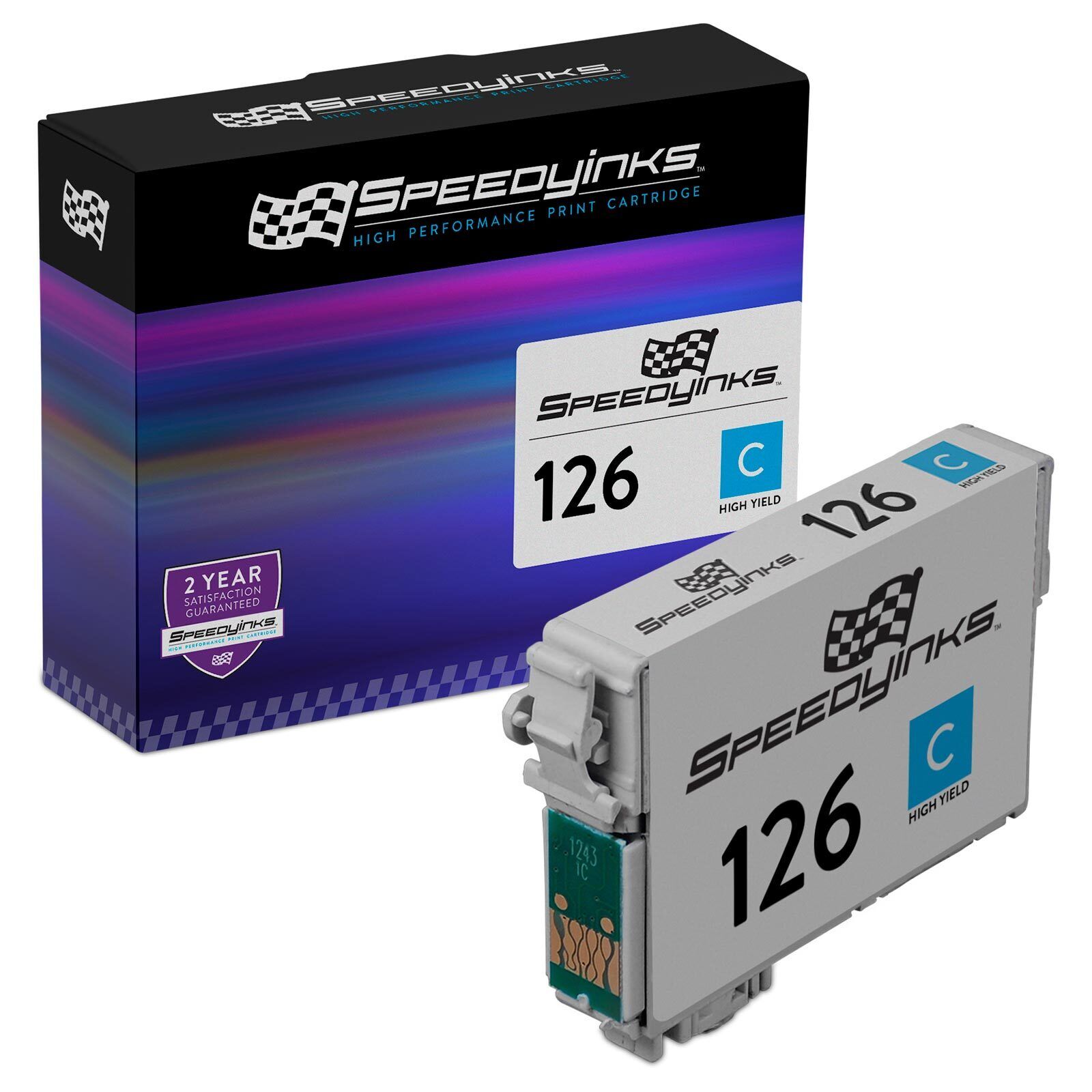 SPEEDYINKS Replacement for Epson Ink Cartridge 126 T126 High Capacity Cyan
