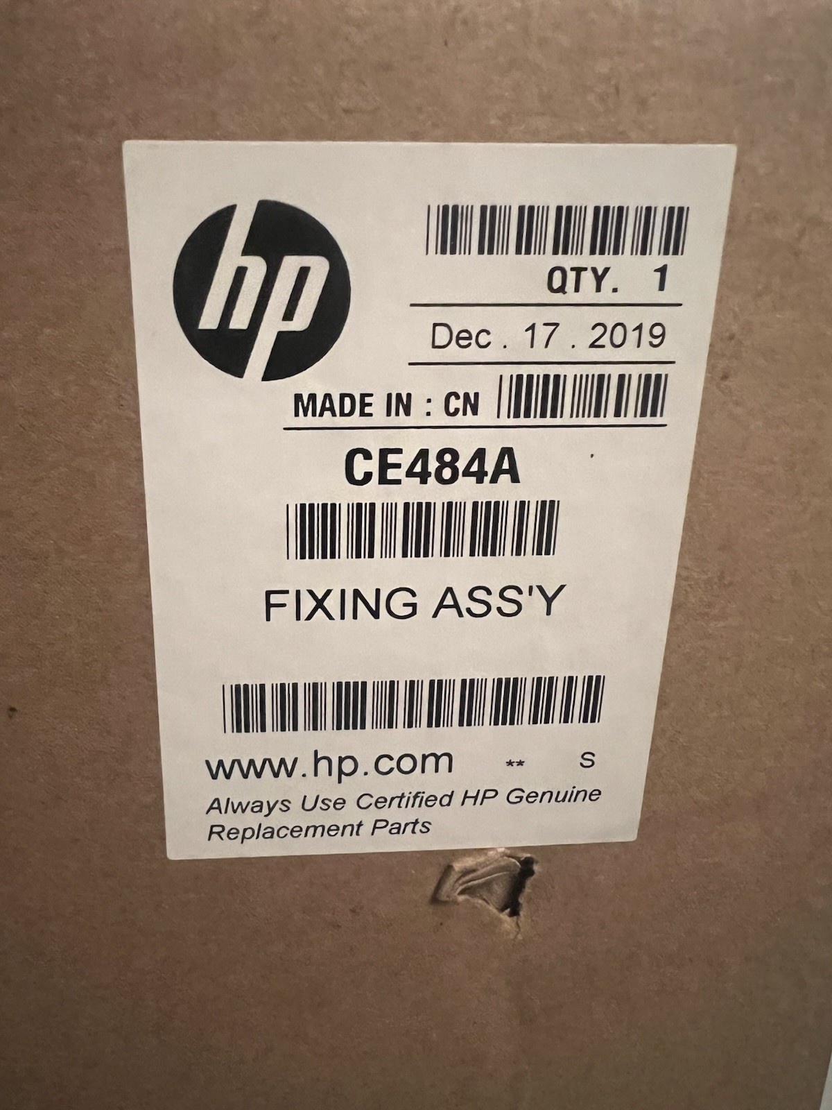 Genuine HP CE484A Color Maintenance Kit - NEW SEALED