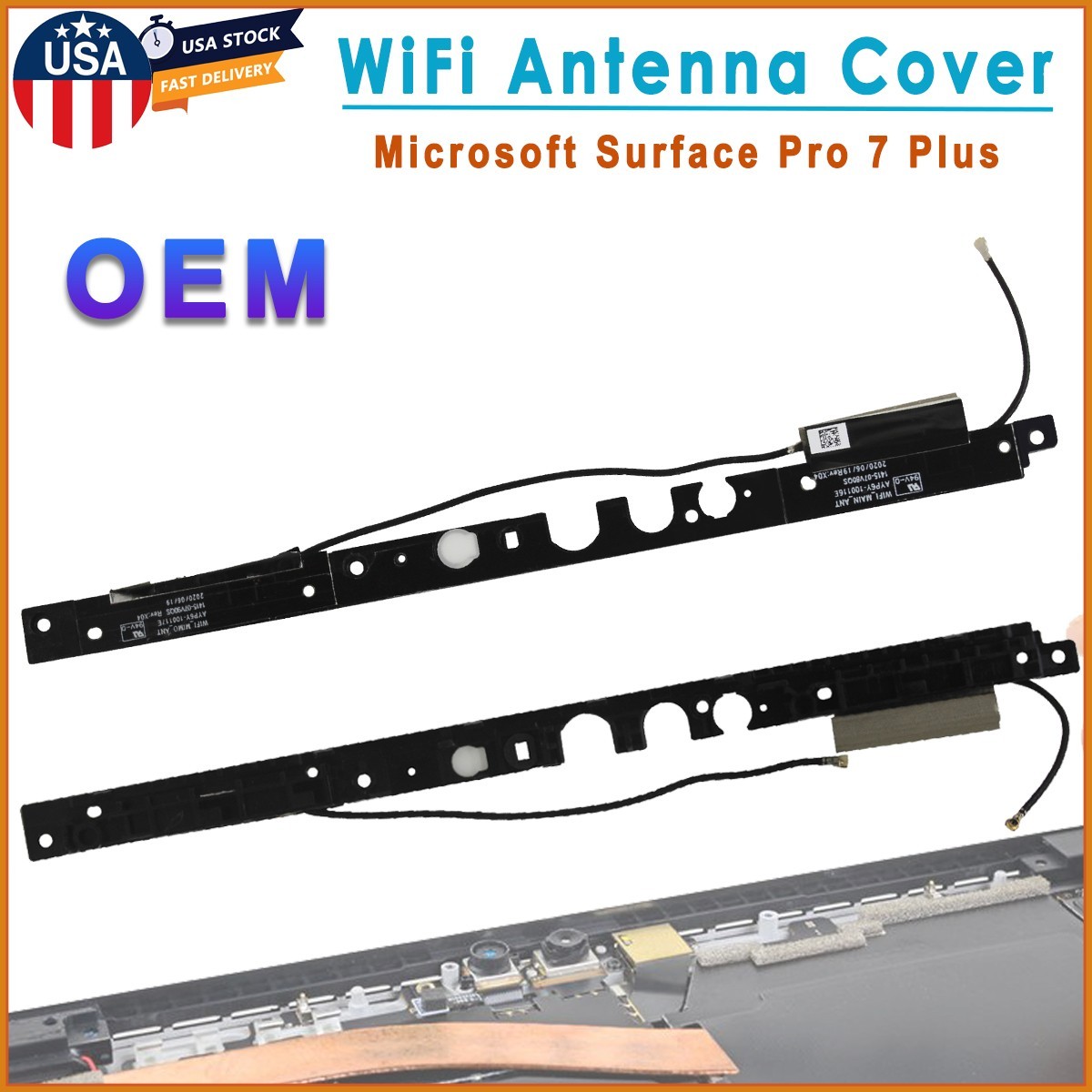 OEM Wireless WiFi Antenna Cover Flex Cable For Microsoft Surface Pro 7 Plus 1960