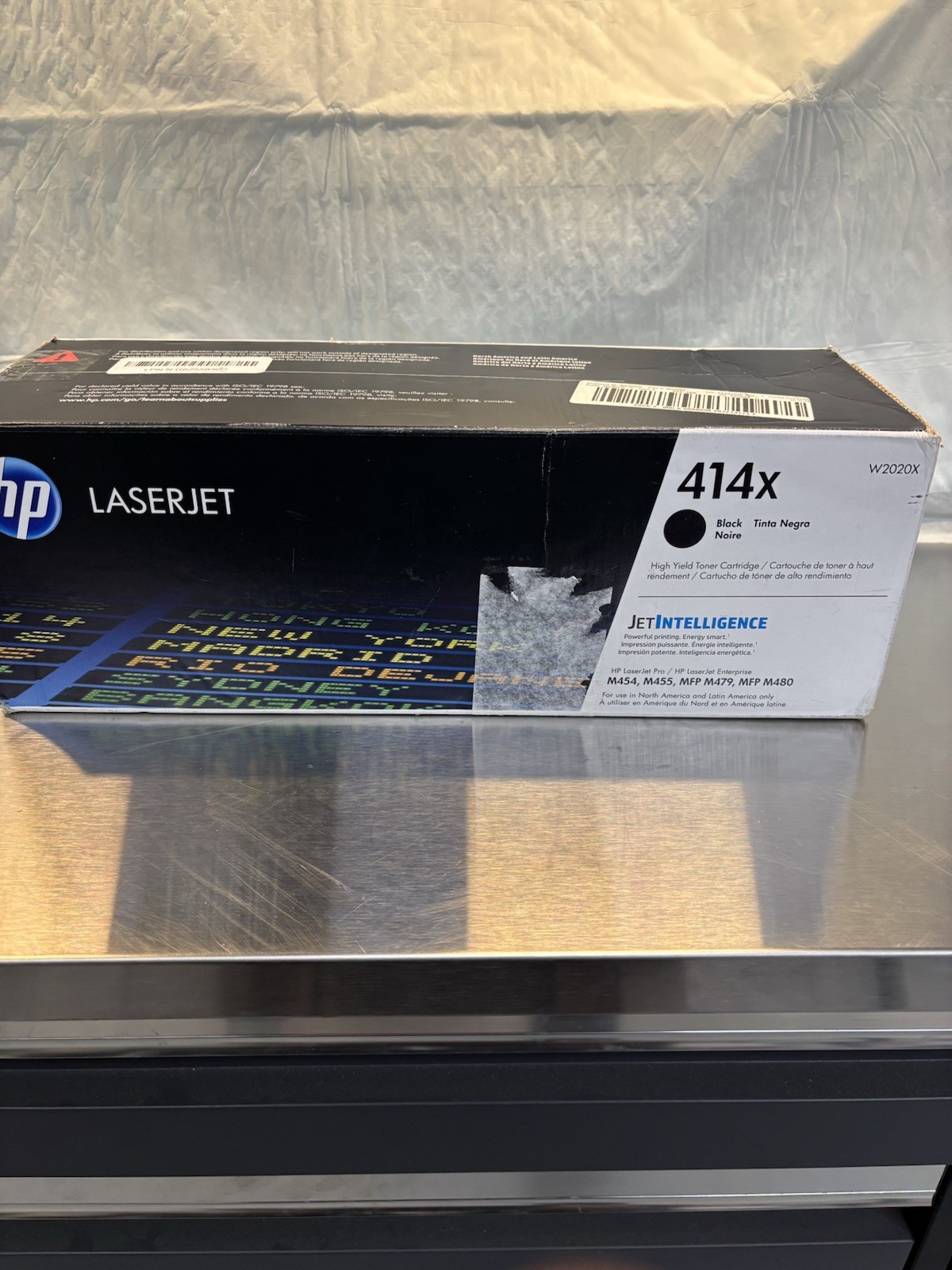 HP W2020X 414X Black Toner Cartridge Laserjet PRO M454, M455, MFP M479 M480