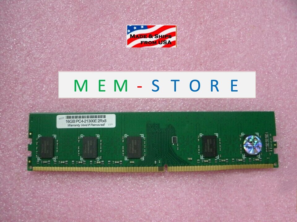 879507-B21 16GB DDR4 2666MHz ECC UDIMM RAM Compatible w/ HPE ProLiant DL20 Gen10