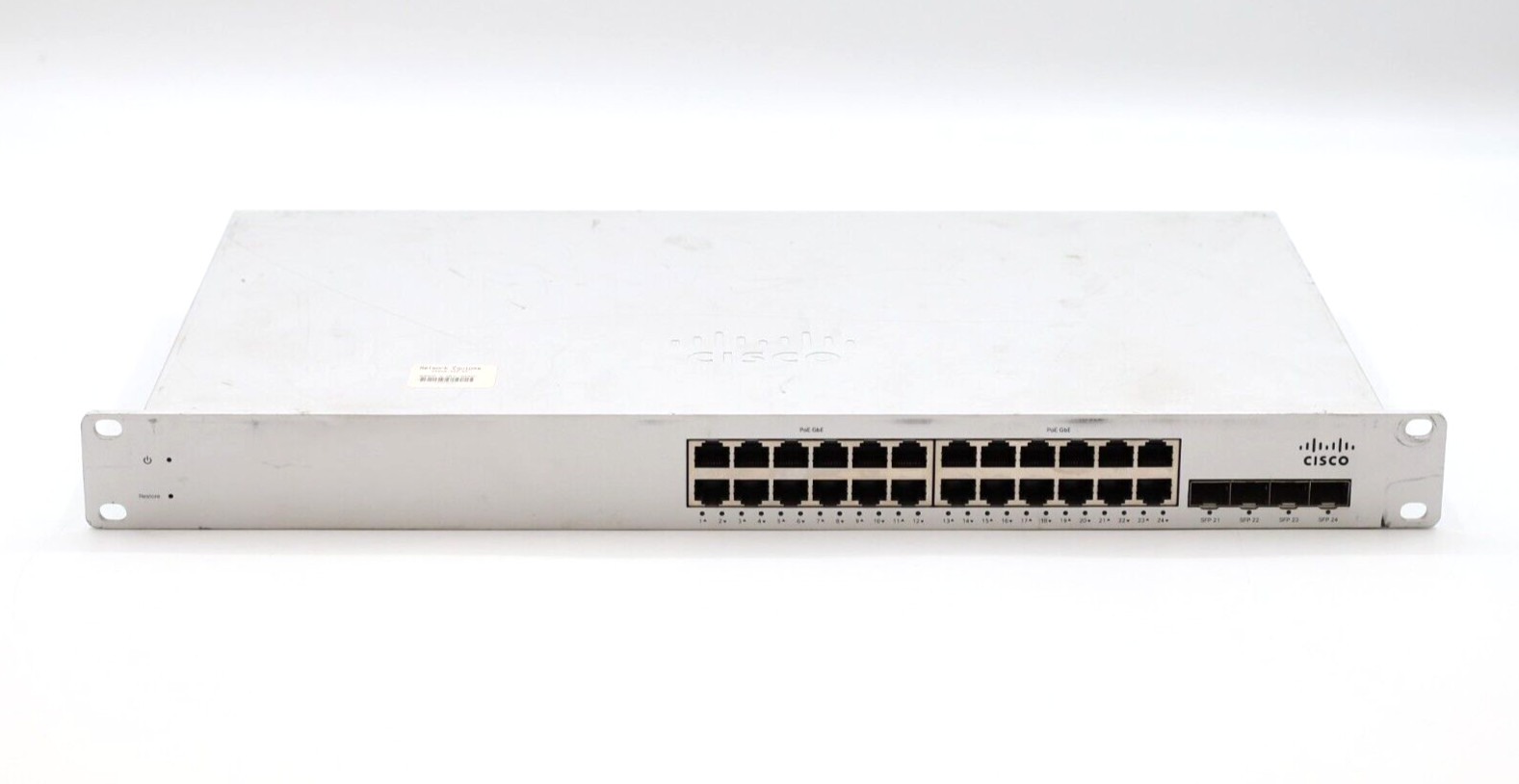 Cisco Meraki MS220-24P-HW 24-Port PoE Cloud Managed Switch W/Ears 600-20040-B