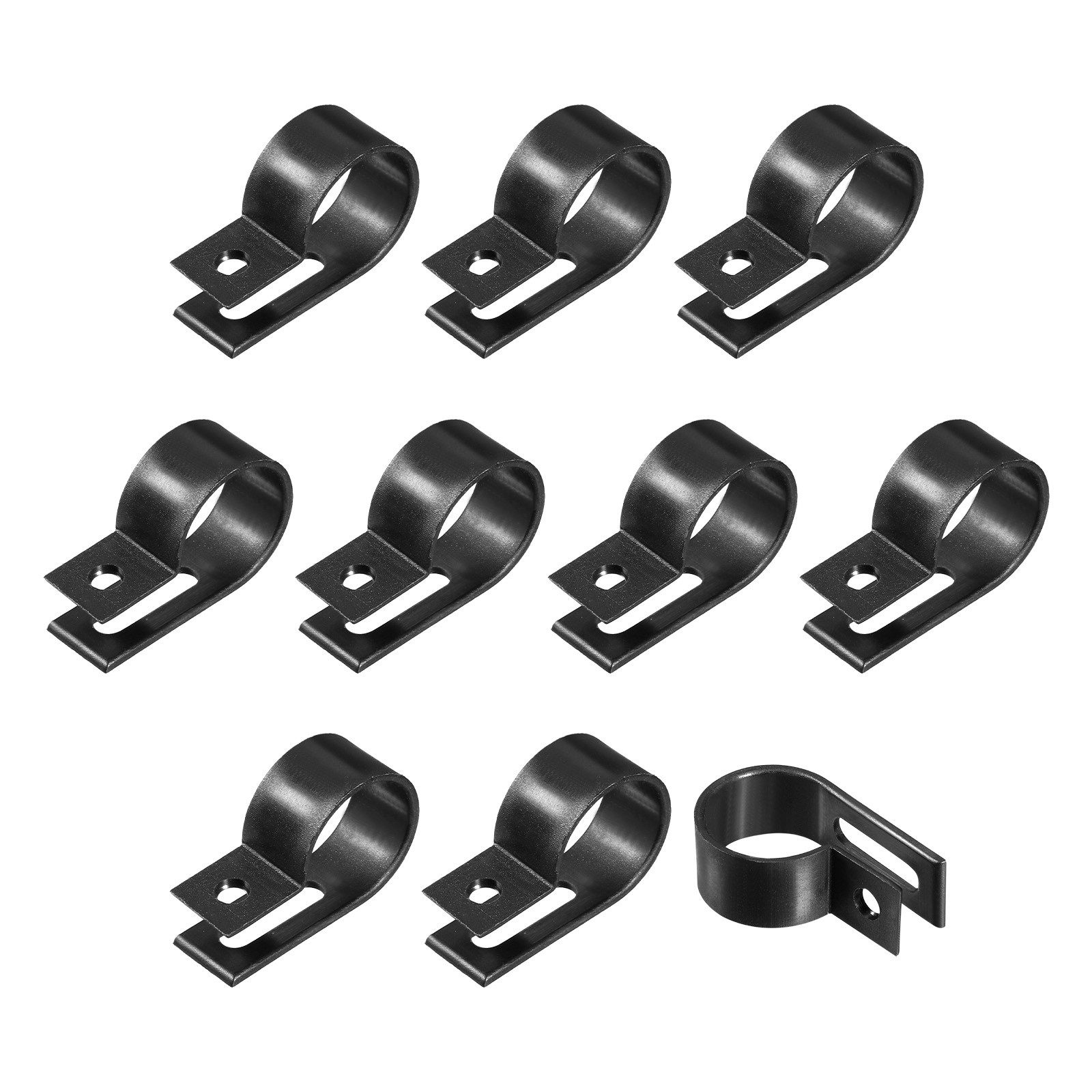 R-type Cable Clips Wire Management Clamp-0.75-inch / Black / 20Pcs