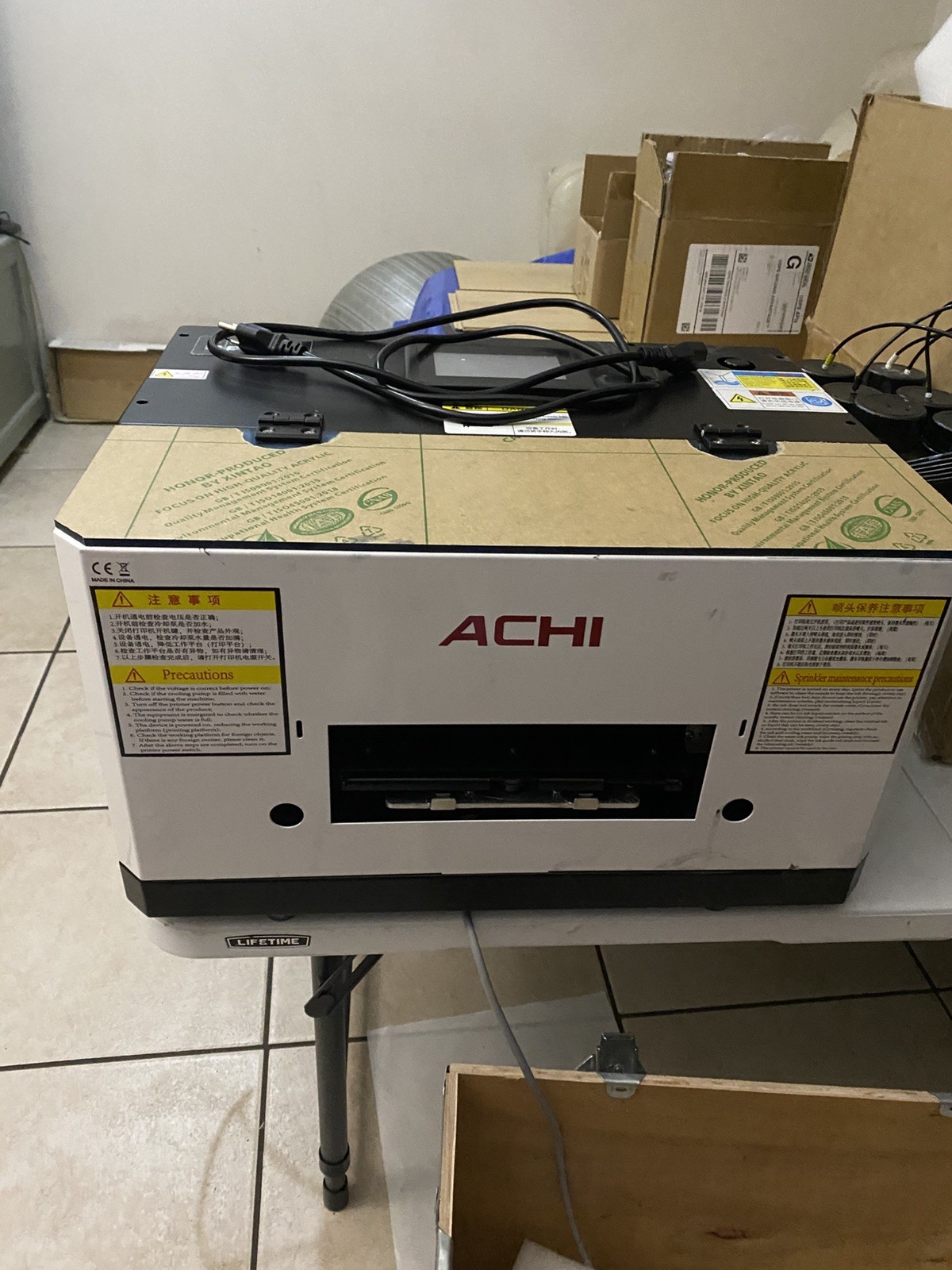 ACHI A5 UV Flatbed Inkjet Printer Epson L800 | Phone Cases Acrylic Glass Metal