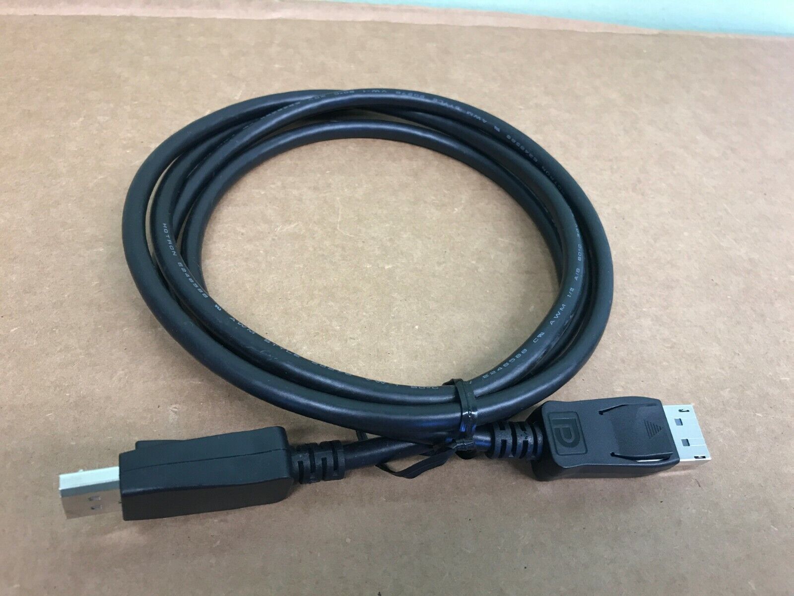 Brand New Display Port Cable Male to Male D-Port Cable 4K Ready 6 Feet Black