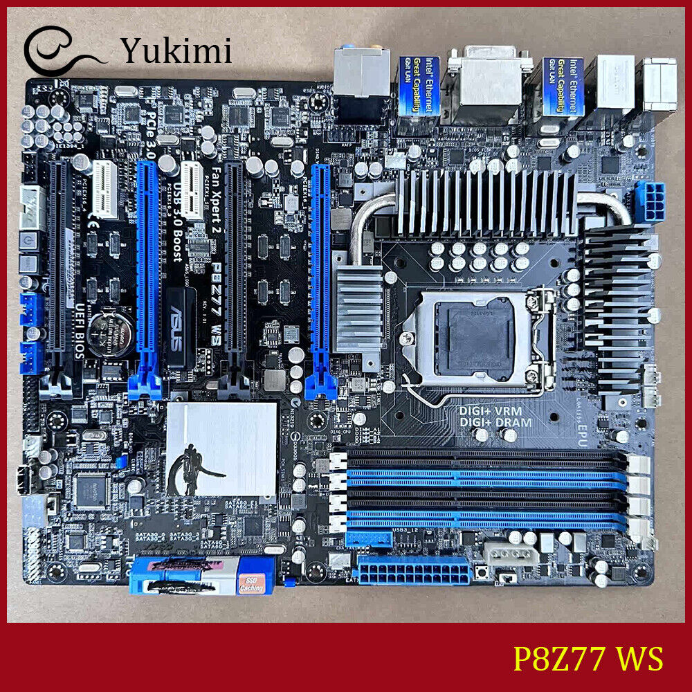 FOR ASUS P8Z77 WS DDR3 LGA 1155 DVI 32GB Intel Motherboard Test OK