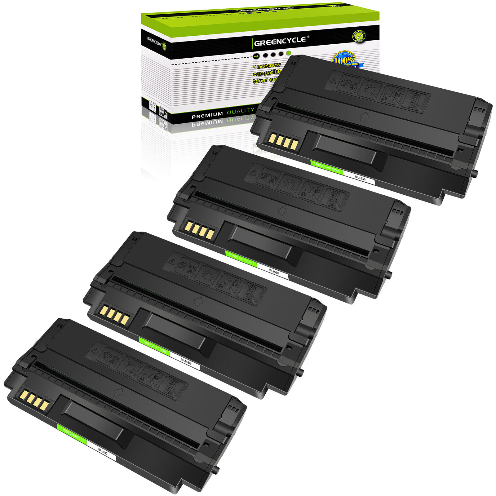 4PK ML-D1630A Toner Cartridge Compatible with Samsung ML-1630 ML-1630W Printer