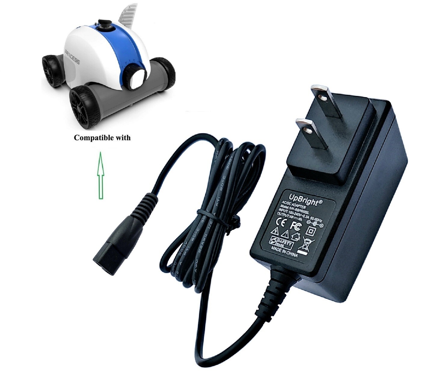 AC/DC Adapter For Paxcess HJ1103 HJ1103J Cordless Robotic Pool Vacuum XSG1261800