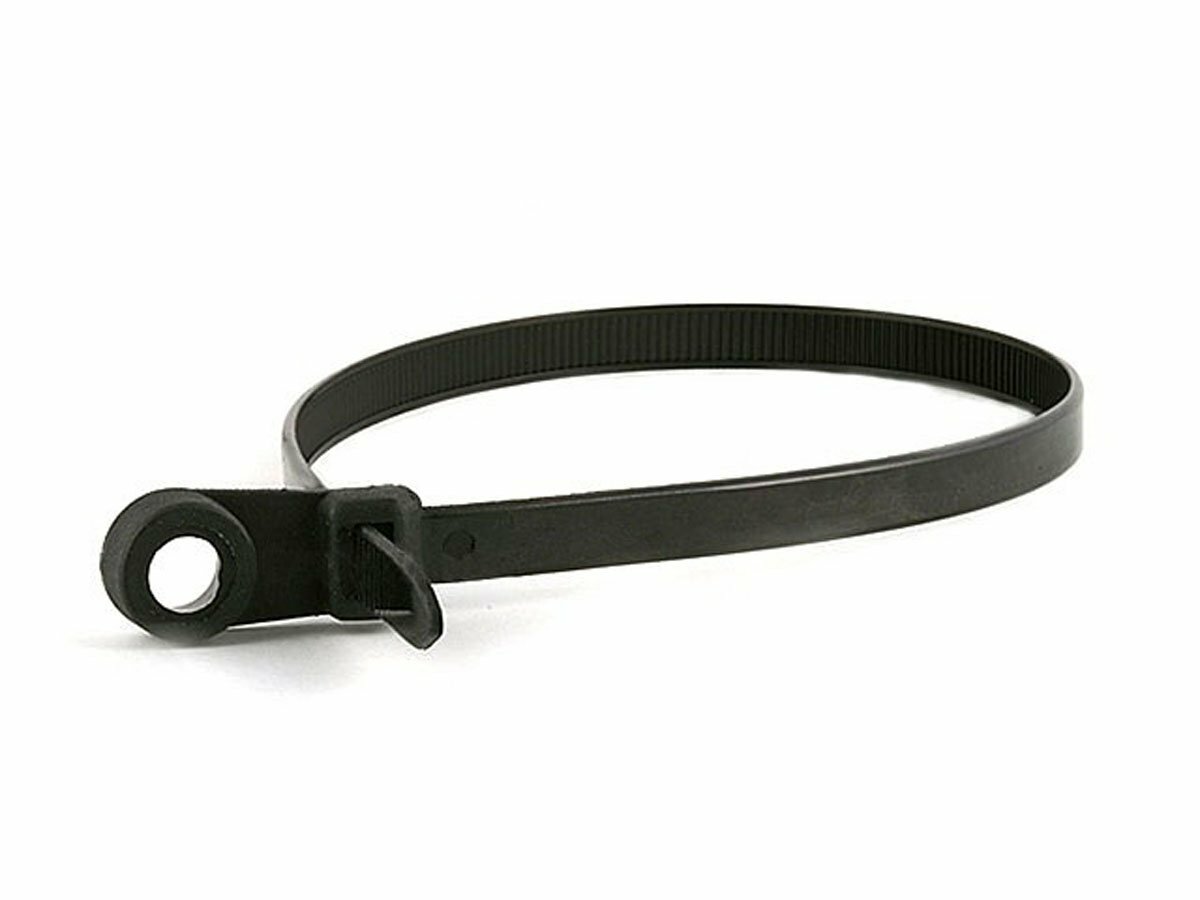 Monoprice 14-inch Mountable Head Cable Tie, 100pcs/Pack, 120 lbs Max Weight
