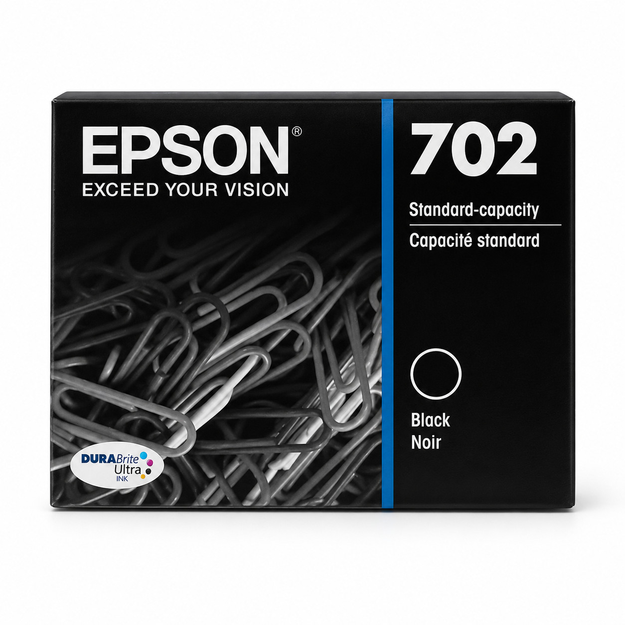 Genuine Epson 702 Black Ink Cartridge T702120 Standard Capacity EXP 06/2027 New
