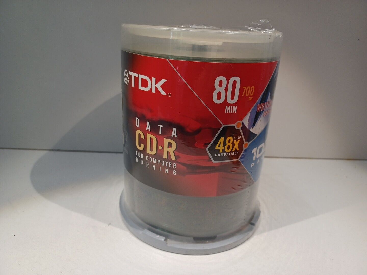 TDK Data CD-R 48X 80min 700MB 100 Pack New Sealed
