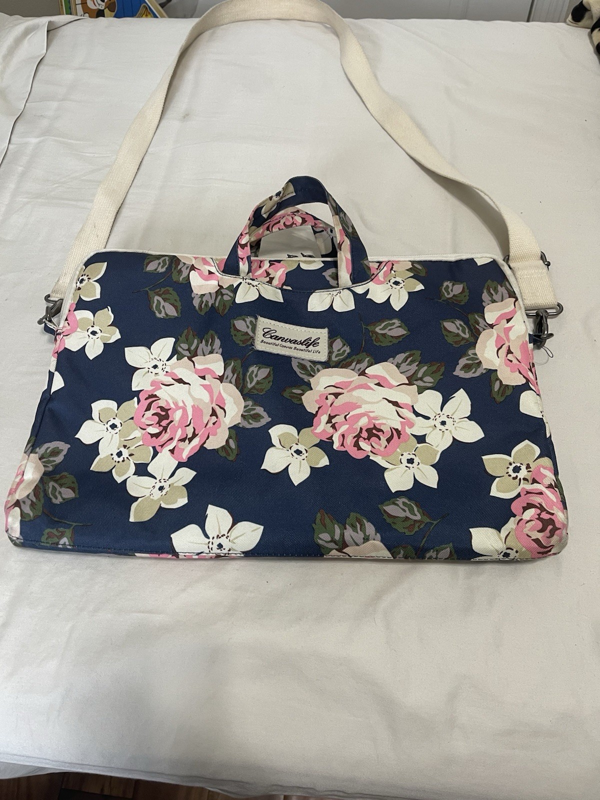 Canvaslife Rose Preowned Pattern Laptop Bag