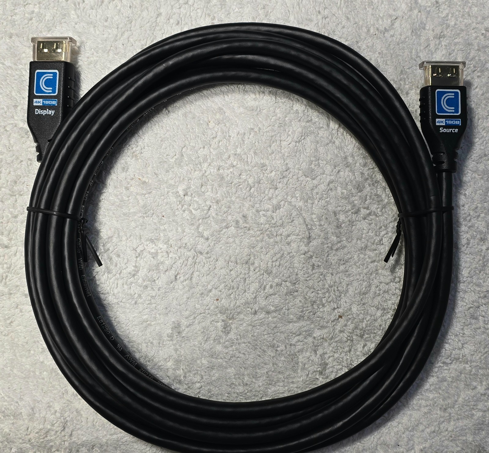 HDMI 4k CABLE 15 Ft. COMPREHENSIVE HD18G-15PROBLK PRO AV/IT 18Gb 4K HIGH SPEED