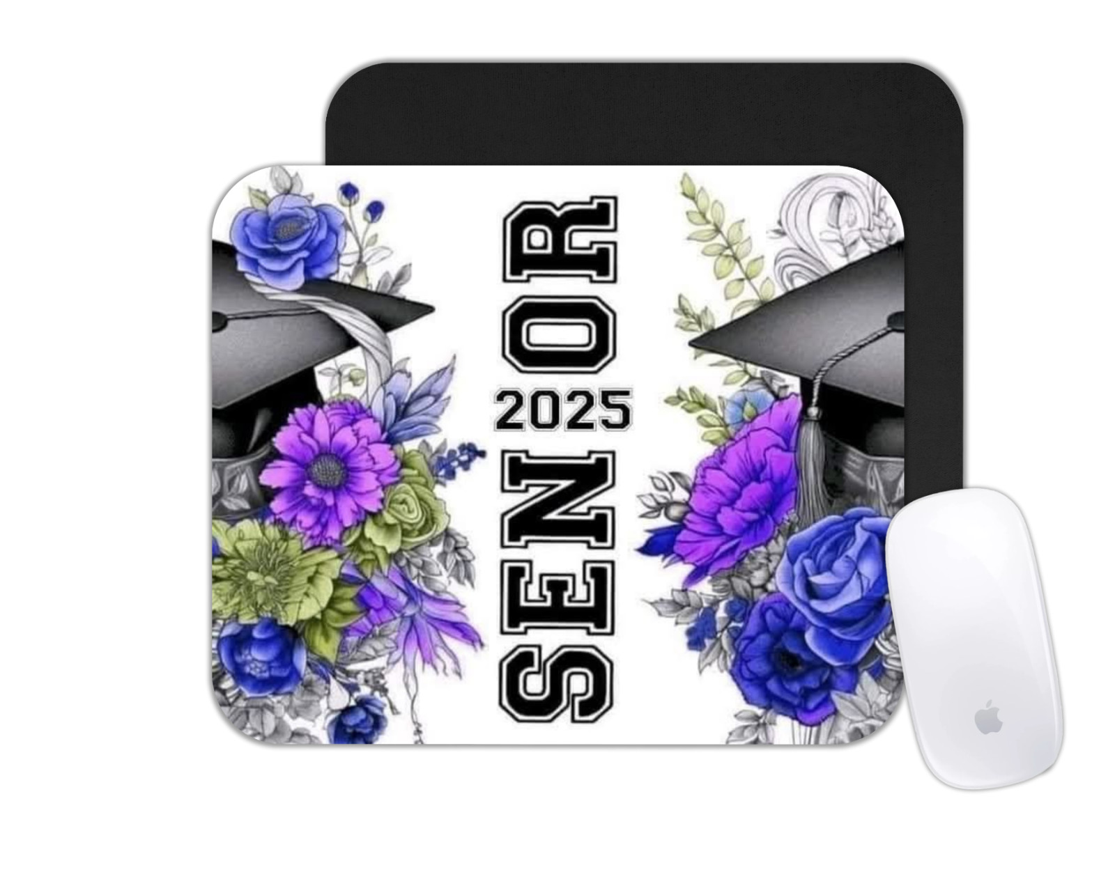 Custom Mouse Pad - Senior 2025 Theme - Office Desk Mat Grad Gift