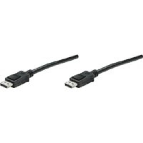Manhattan Products 393799 6.56ft DisplayPort Cable M-M HD Audio/Video