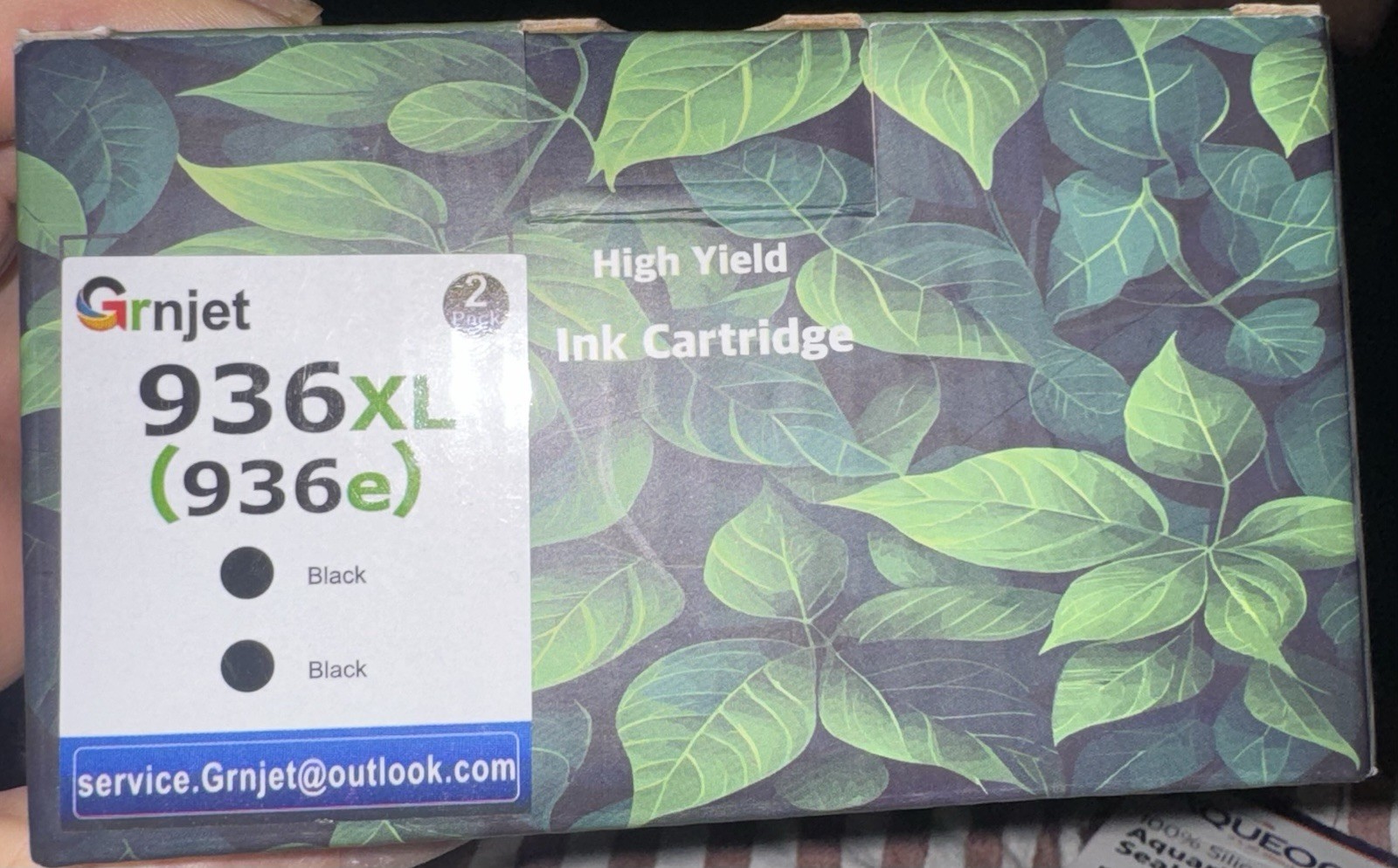 Grnjet 936XL (936e) Compatible High Yield Black Ink Cartridge 2-Pack for HP