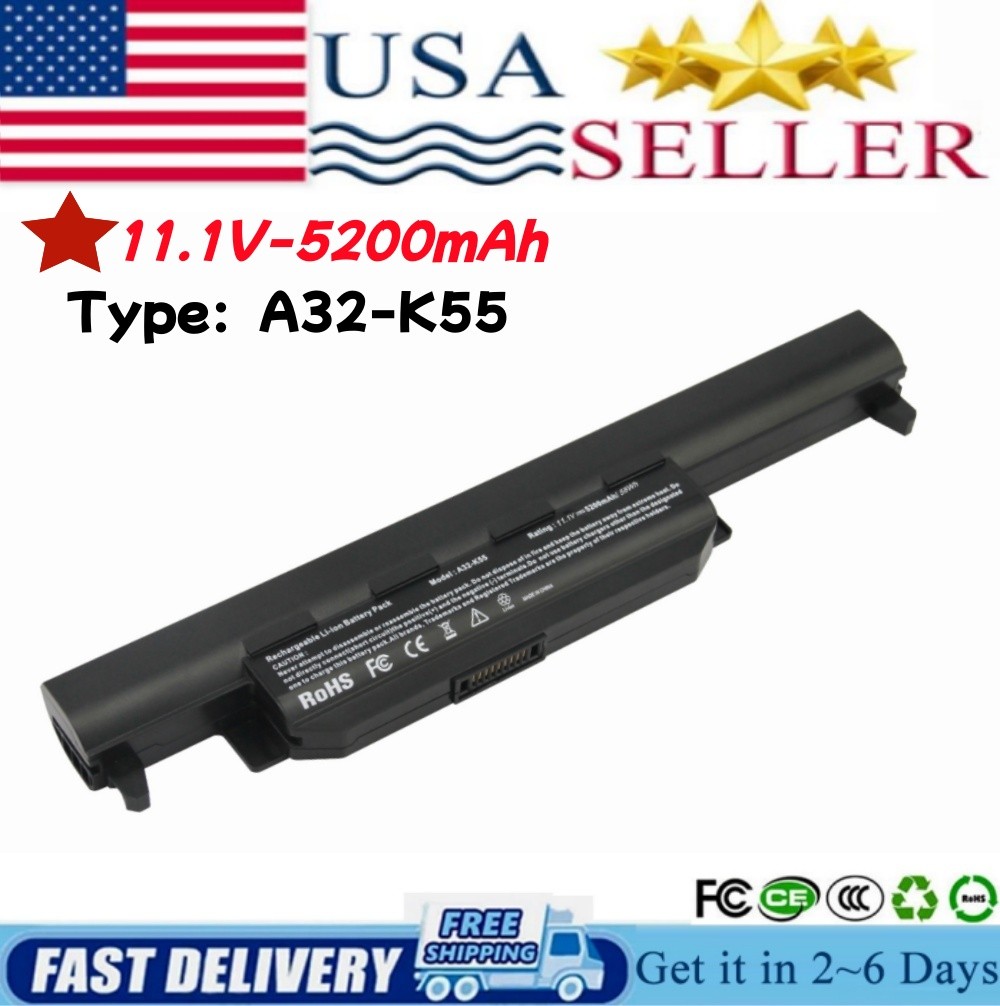 Battery For ASUS A32-K55 A33-K55 A41-K55 A42-K55 X75A X75V X75VD X75VJ X75VM X55