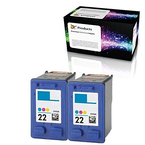 OCProducts Refilled Ink Cartridge Replacement for HP 22 for PSC 1410 Deskjet F41