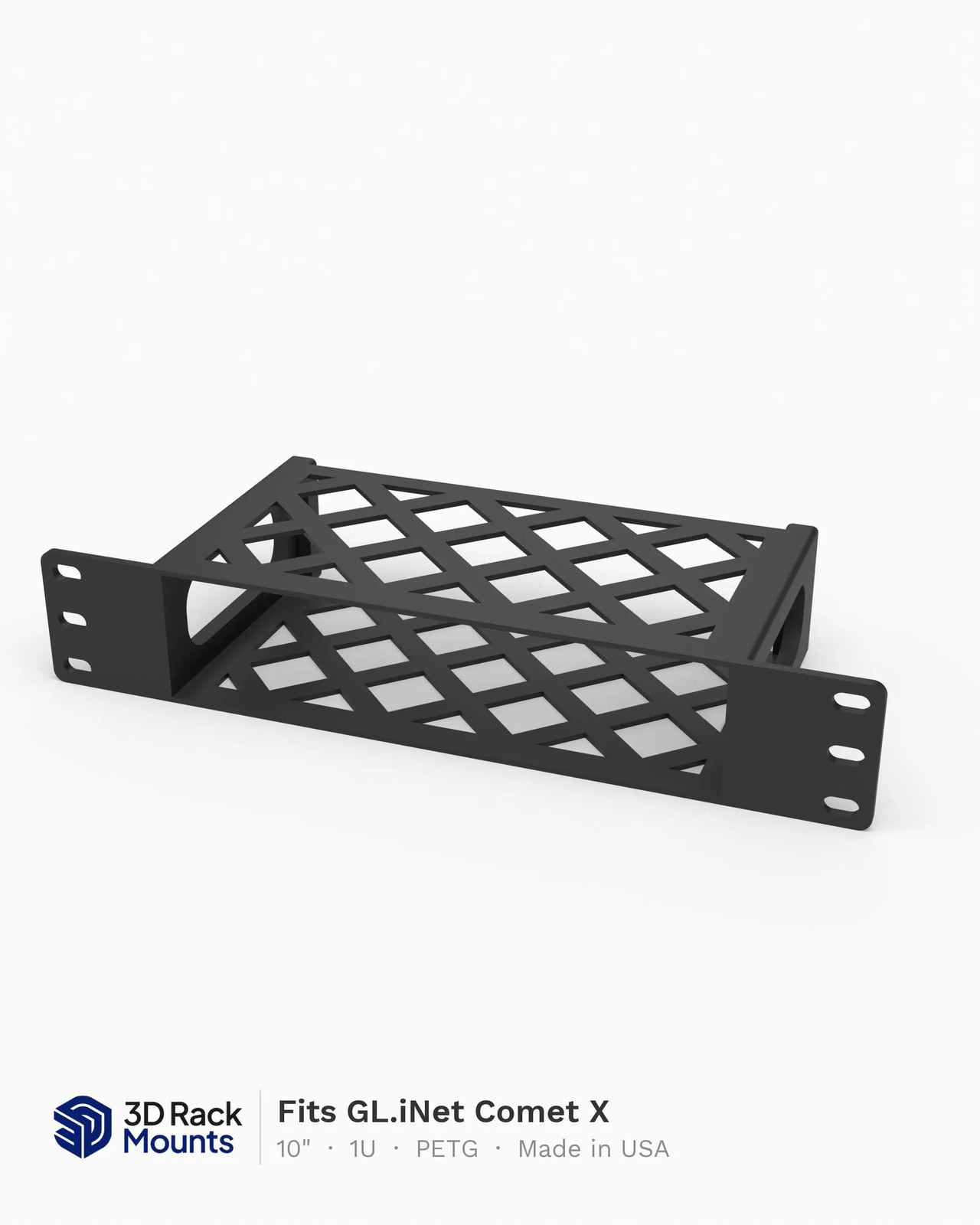 10" GL.iNet Comet X Quad-Port KVM Mini Rack Mount - 1U