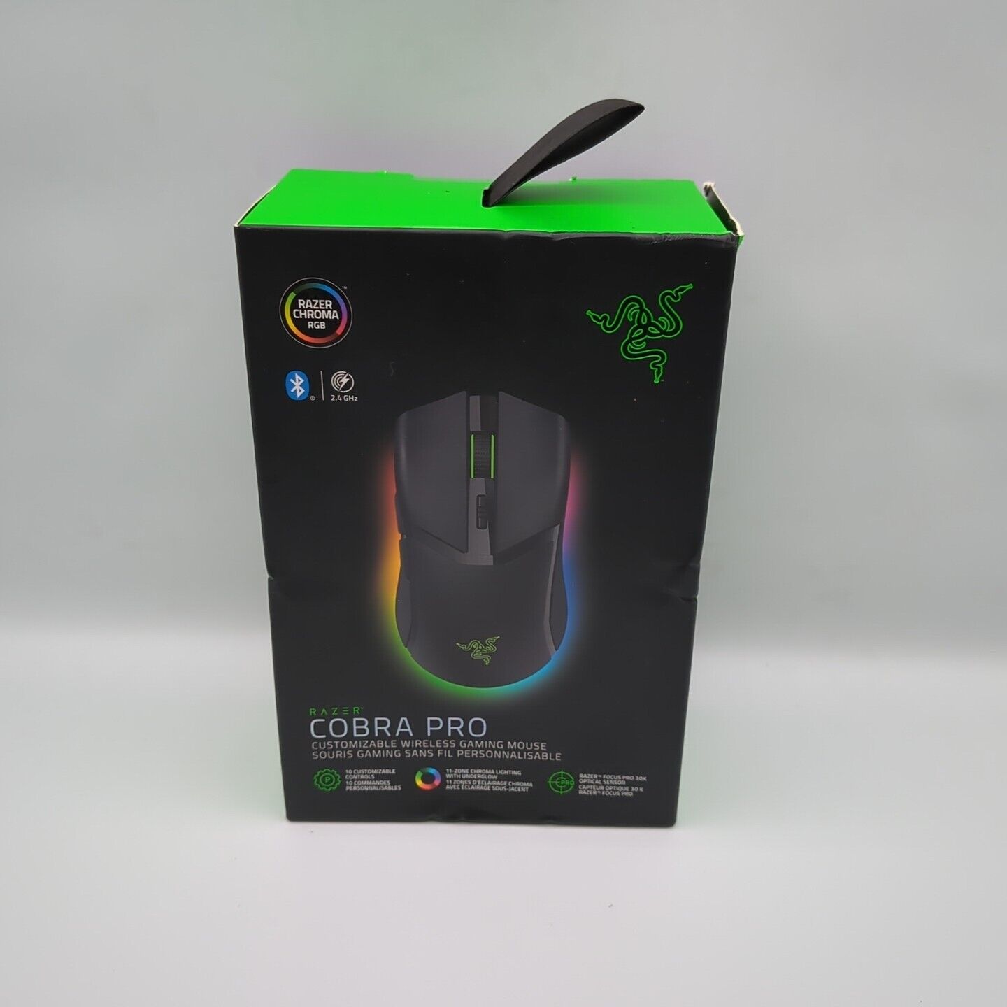 Razer Cobra Pro Wireless Gaming Mouse 10 Customizable Controls RZ01-04660100