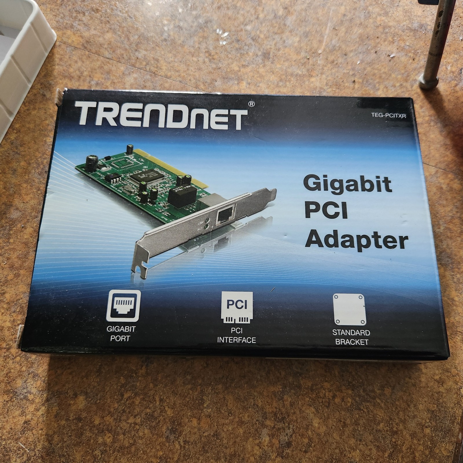 Open Box TRENDnet Gigabit PCI Adapter TEG-PCITXR 