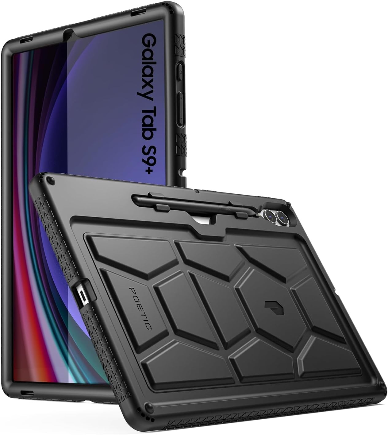 Shockproof Heavy Duty Silicone Case for Samsung Galaxy Tab S10 Plus - Black