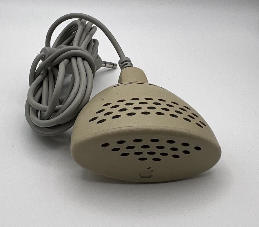 Vintage Apple Macintosh Computer Plain Talk Microphone 590-0670, PowerPC Quadra