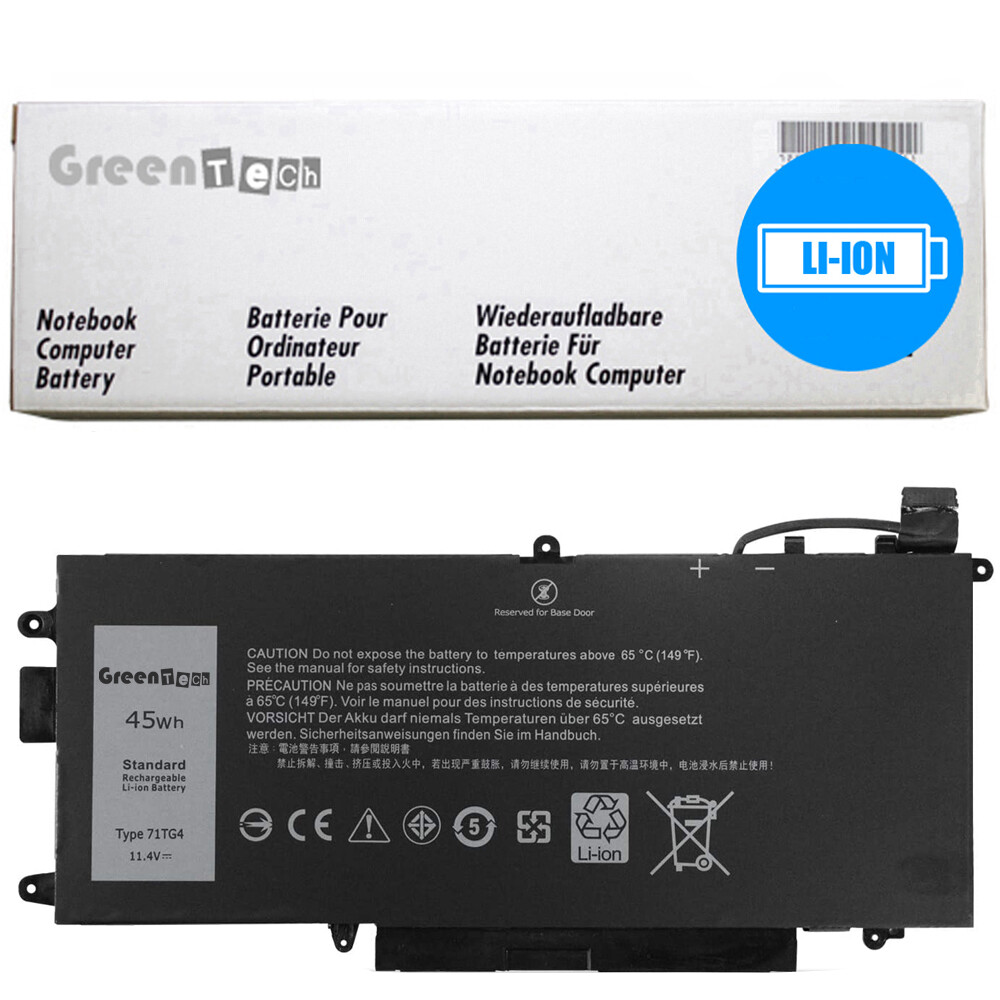GREENTECH 71TG4 BATTERY FOR LATITUDE 5289 7389 11.4V 45WHR X49C1 CFX97 K5XWW