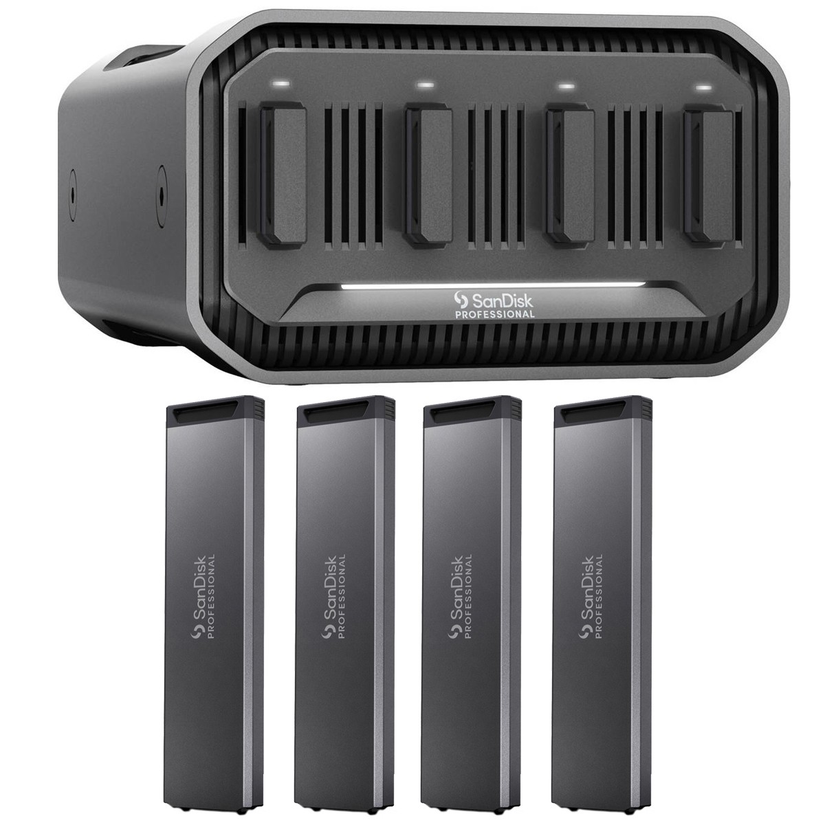 SanDisk PRO-BLADE STATION SSD Desktop Enclosure, Bundle with 4x PRO-BLADE 2TB Ul