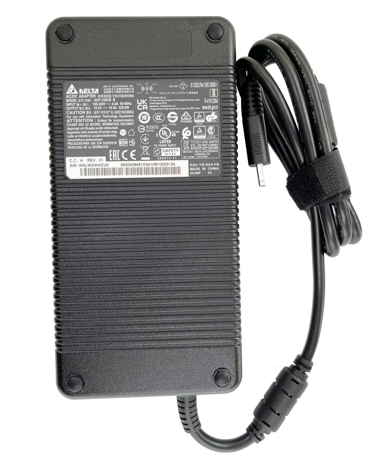Delta 19.5V 16.9A 330W AC Adapter Charger ADP-330CB B For MSI Raider GE77HX 12UH
