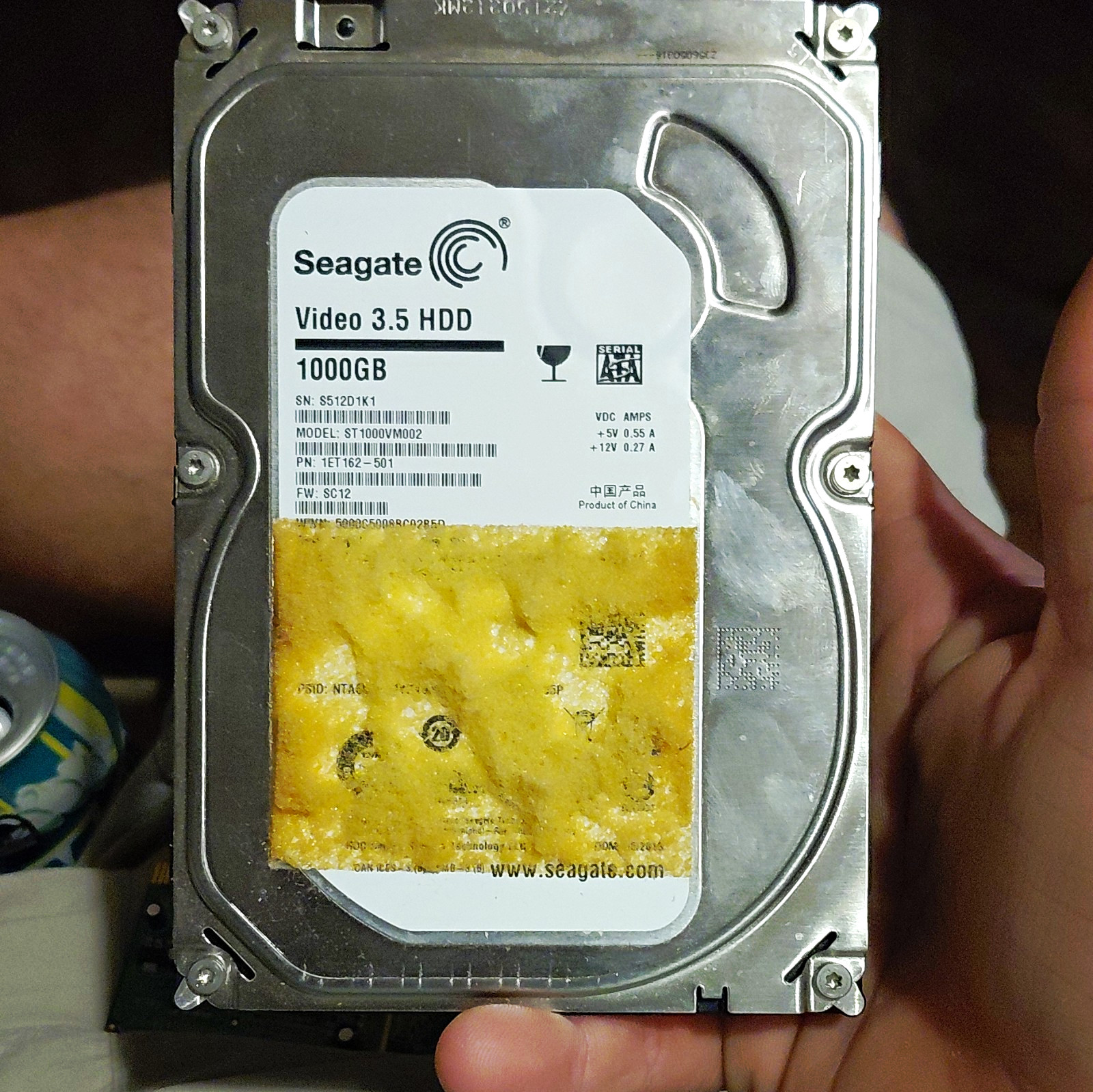 Seagate Video 3.5 HDD 1TB 3.5" SATA 5900RPM 64MB ST1000VM002