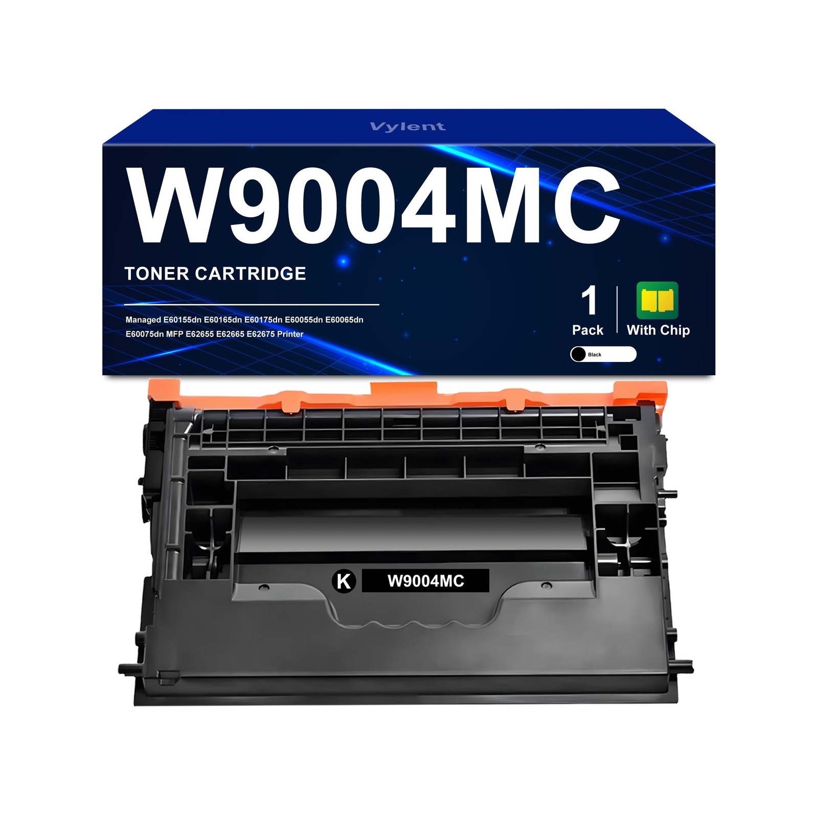W9004 W9004MC Black High Yield Toner Cartridge Compatible for HP Managed E601...