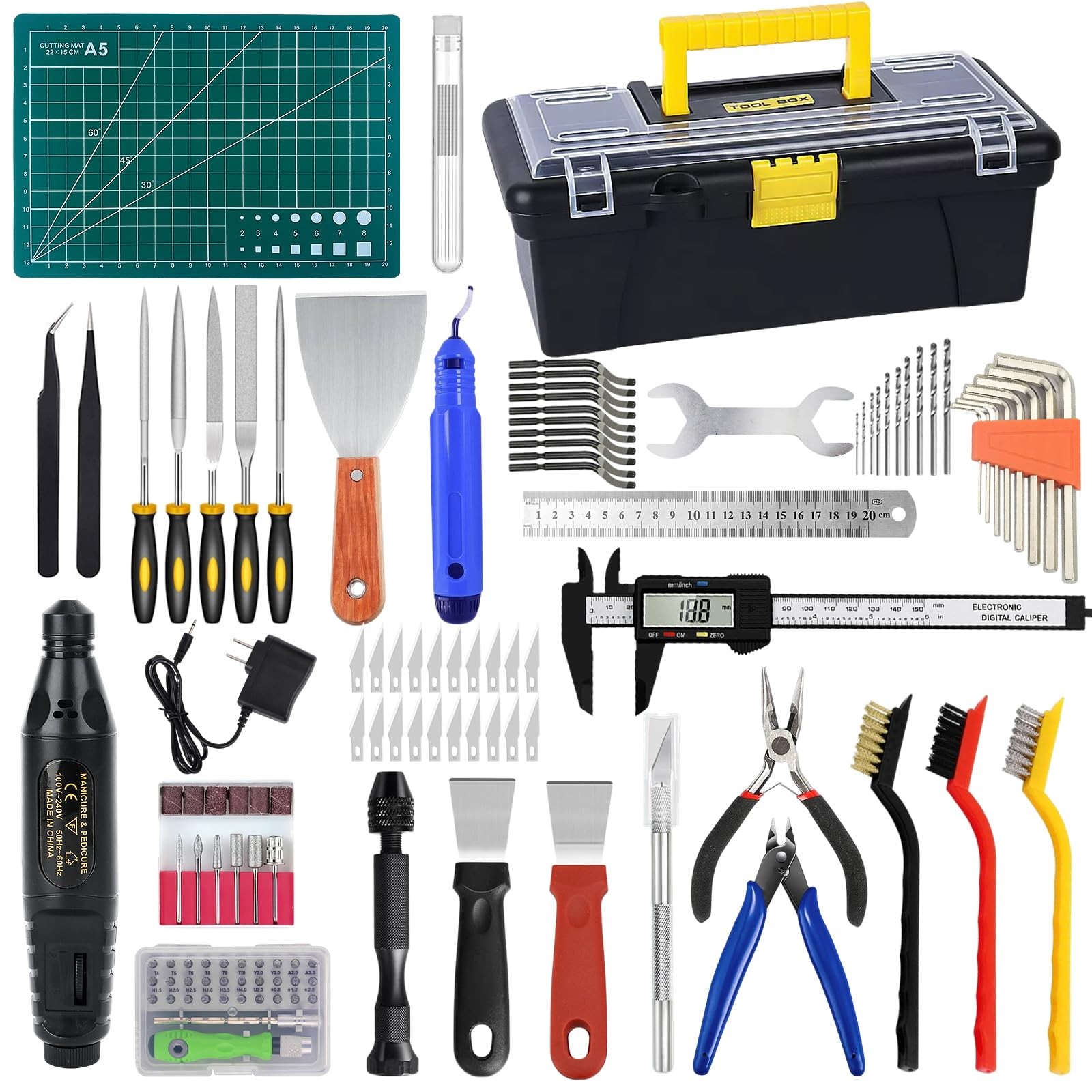 135PCS 3D Printer Tools & Accessories Kit with Tool Box for Printer...
