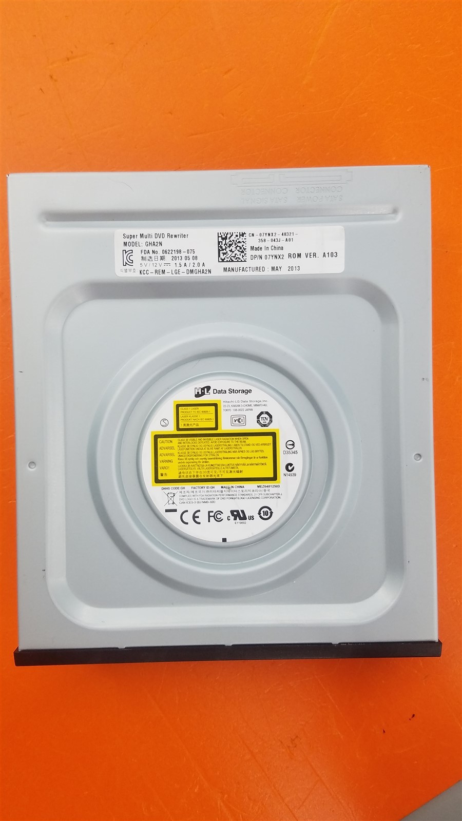 ⭐️⭐️⭐️⭐️⭐️ Desktop DVD/CD Drive Hitachi LG GHA2N Dell PN: 07YNX2
