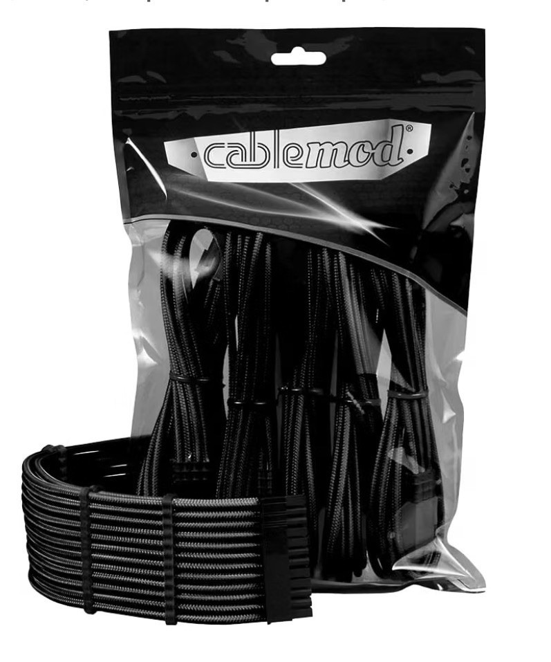 CableMod Pro ModMesh 12VHPWR StealthSense 16-pin to 3x 8-pin PCIe Black