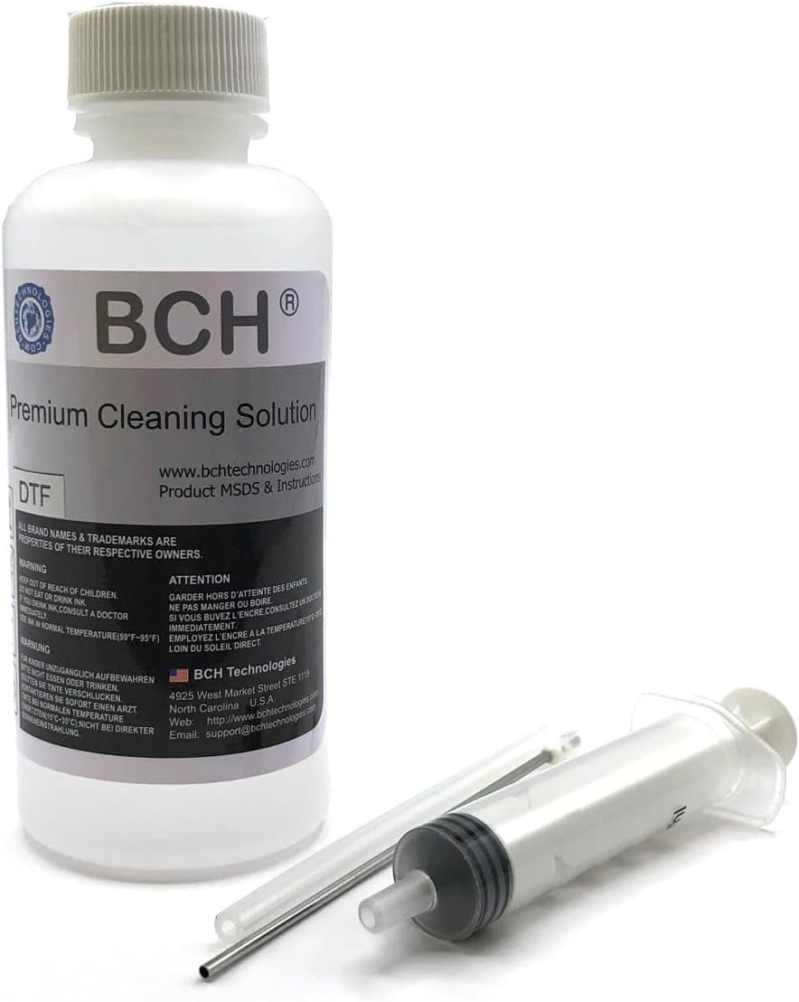 BCH Premium Cleaning Solutions for DTF Inks - MaxStrength™ Against White Ink C