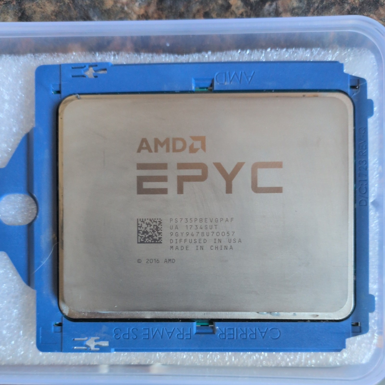 AMD EPYC 7351P 16-Core 2.4GHz 64MB SP3 Processor PS735PBEVGPAF (V4711)
