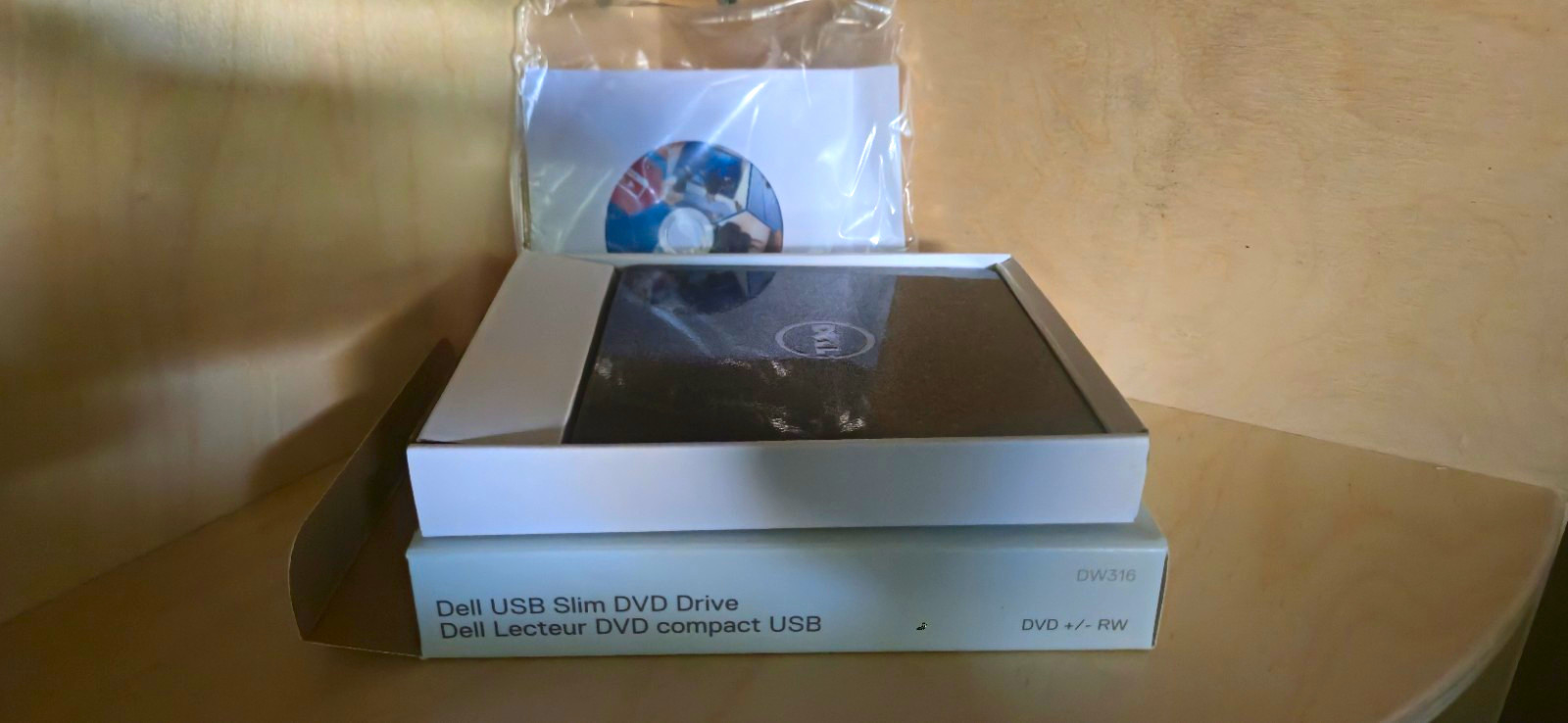 Dell DW316 USB Slim USB-Powered External DVD+/-RW Drive 8x Black