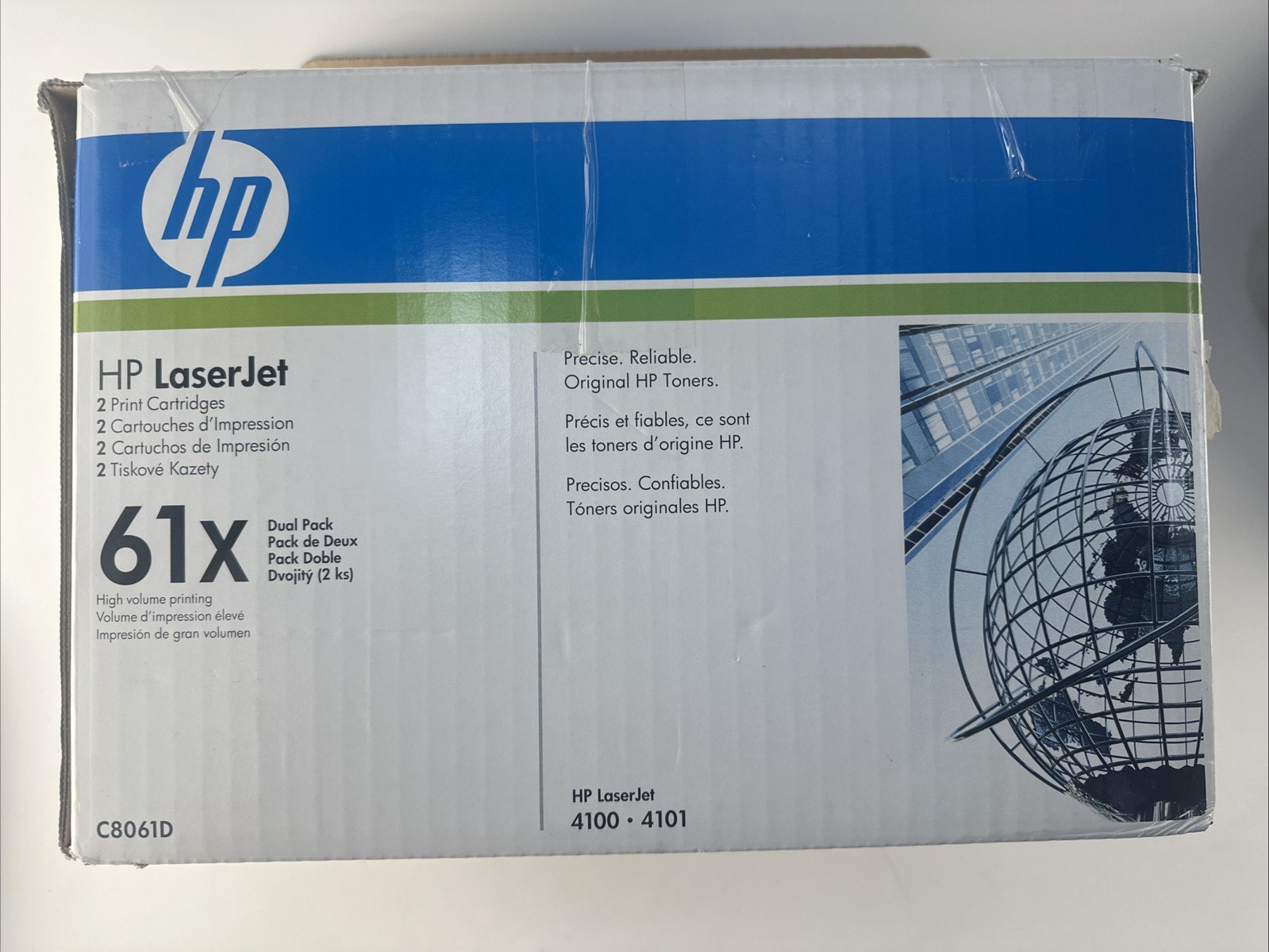 New Genuine HP 61X Black Toner Cartridge - Dual Pack (C8061D)