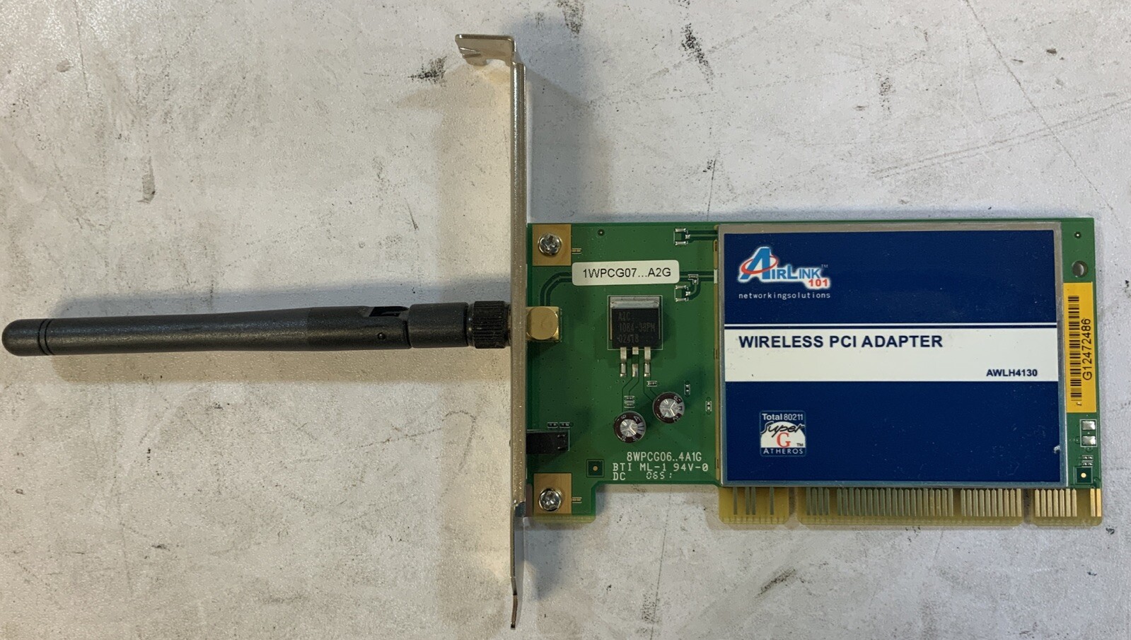 Airlink101 Wireless-G PCI LAN Adapter WEP AWLH4130 -J1C