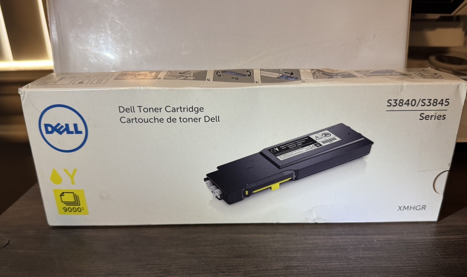 Genuine Dell XMHGR S3840 S3845 Yellow Toner Cartridge 9000 Pages