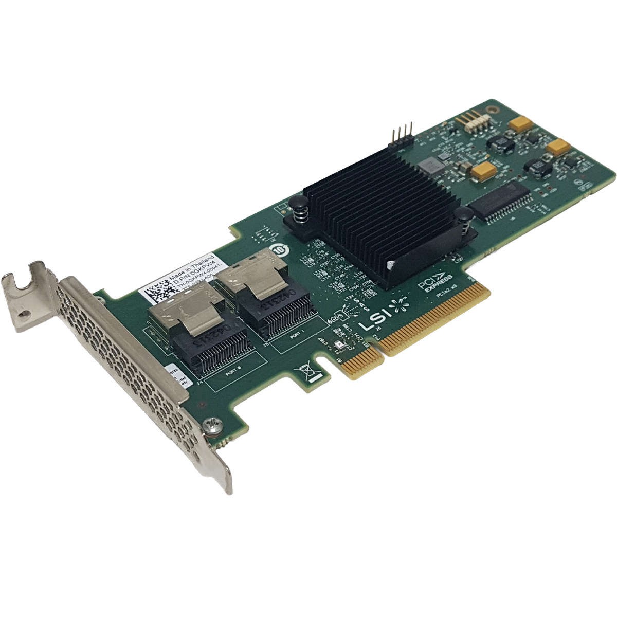 DELL 0GKPW4 LSI SAS 9210-8i 2-Port 6Gb PCIe x8 RAID Controller LP R630 R730 T630