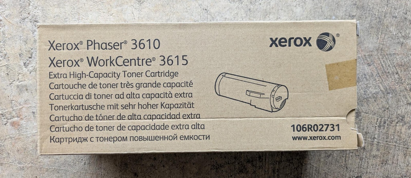 Genuine Xerox Phaser 3610 WC 3615 Black Toner 106R02731