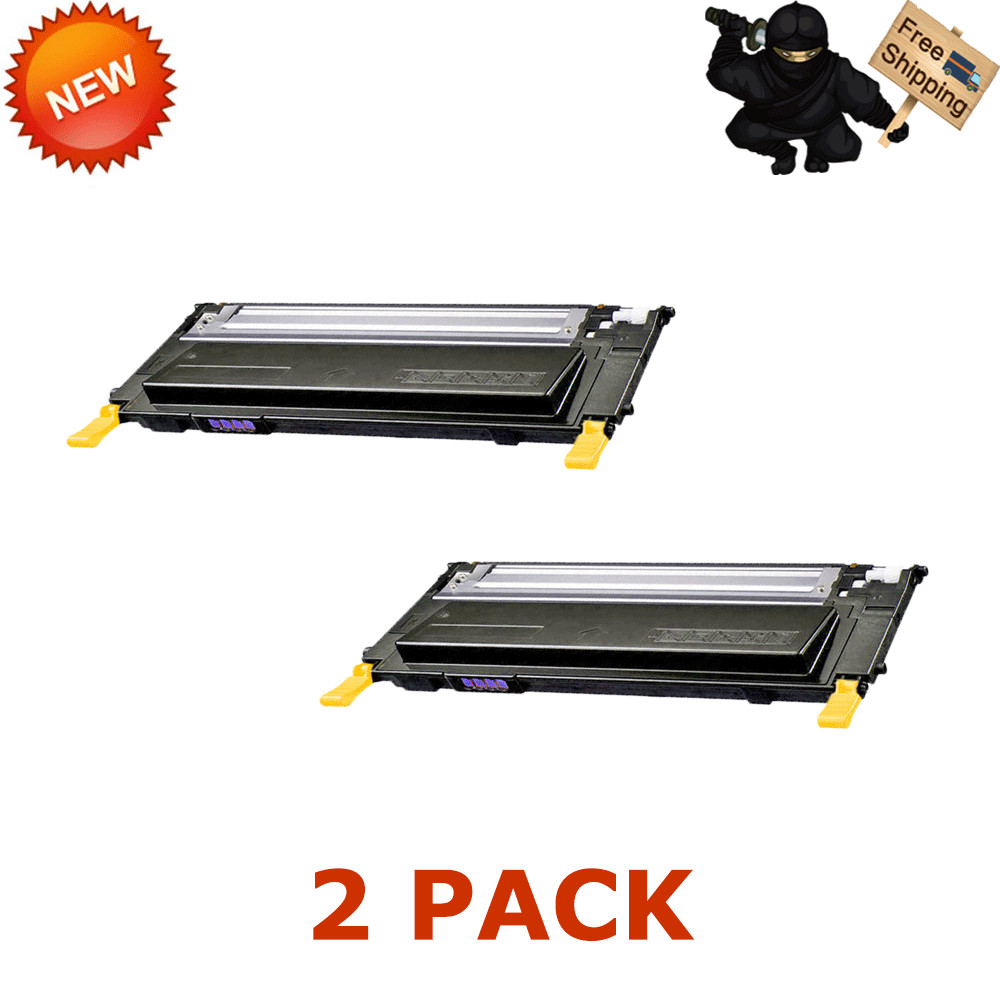 2 PK CLT-Y409S Yellow Toner For Samsung CLP-310 CLP-310N CLP-315W CLX-3175FN