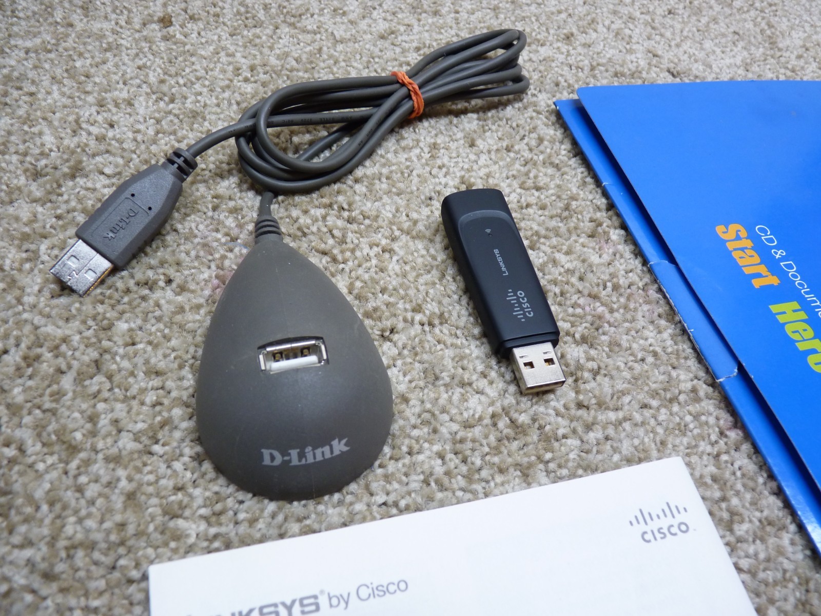 Cisco D Link Wireless G USB Adapter w/ Stand - Works Great - Fast Ship