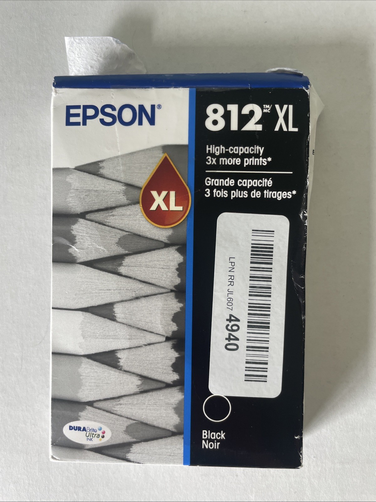 Epson 812XL High Capacity Ink Cartridge - Black 2029 Open Box Cartridge Sealed