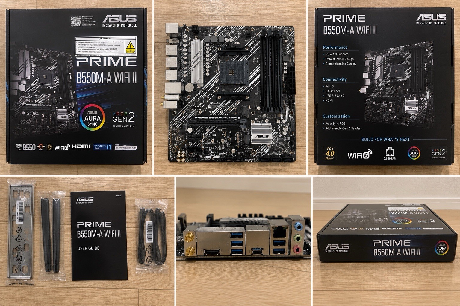 ASUS PRIME B550M-A WIFI II AMD Socket AM4 MicroATX DDR4 SDRAM Motherboard