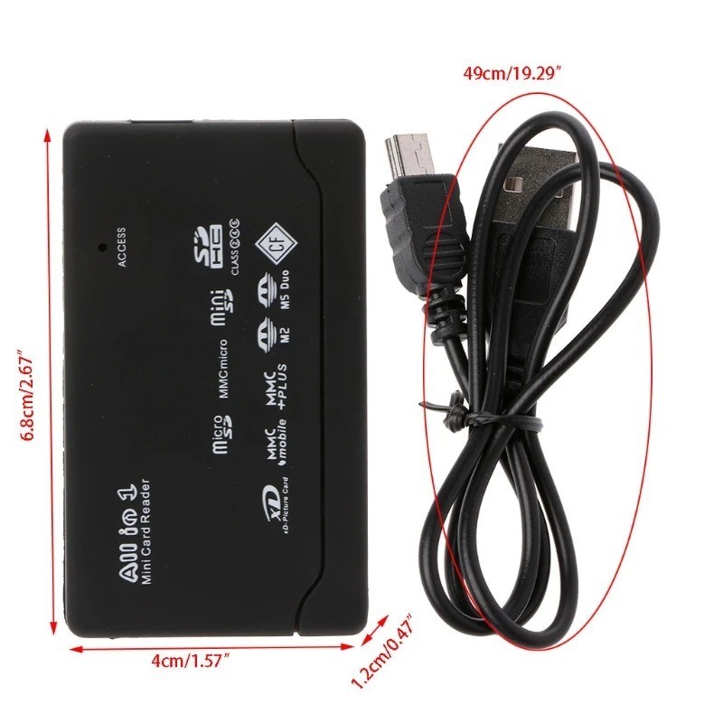 21Kinds Of Fuctions In One Memory Card Reader 1/2/5/10PCS For USB External Mini 